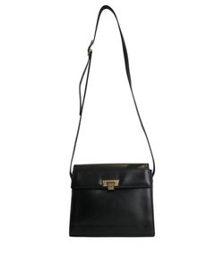 Square Vintage Bag, Black, Leather, MIF, 1*